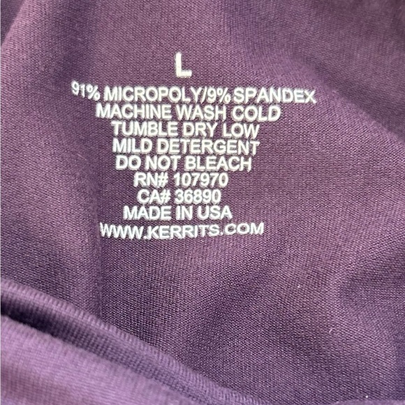 KERRITS/ Equestrian Apparel/ NWT/ Purple Mock Neck/ Riding Top/ L - Picture 6 of 10